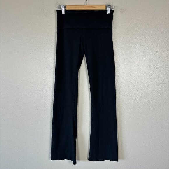 Victoria’s Secret Womens XS Yoga Pants Foldover Flare Leg 2010s Athleisure Black - Picture 3 of 6